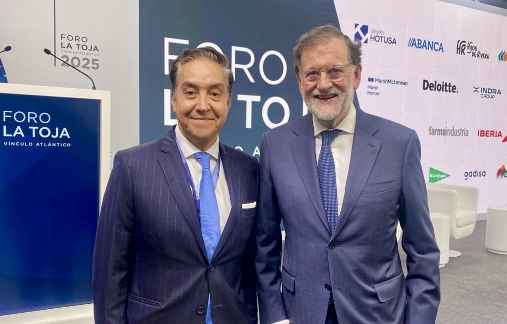 Javier Cárdenas, CEO of Rhino Equipment and Mariano Rajoy, President of the Government of Spain (2011–2018)